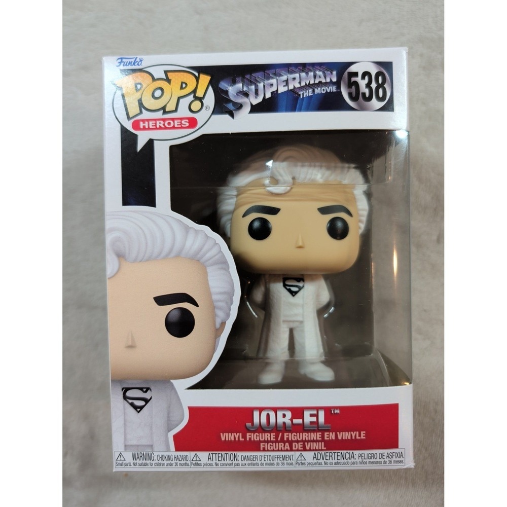 Funko Pop Heroes Superman The Movie Jor-El 538 Vinyl Figure DC Comics White Robe